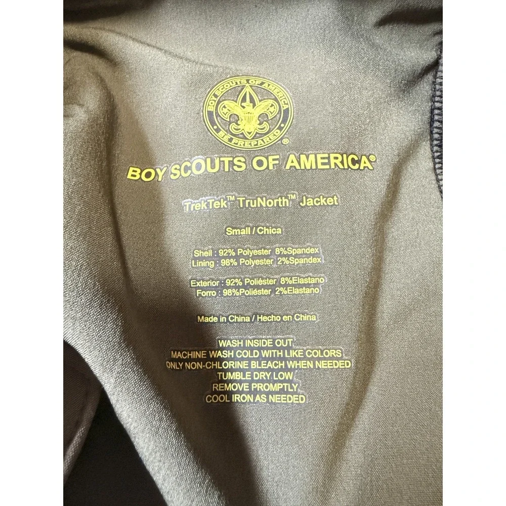 BOY SCOUTS OF AMERICA TrekTek TruNorth - Men's Green Jacket - Size Small
